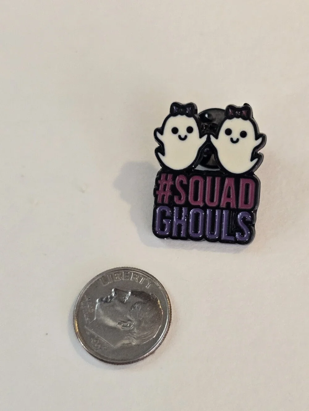 #SQUAD GHOULS Pink & Purple Ghost Pin